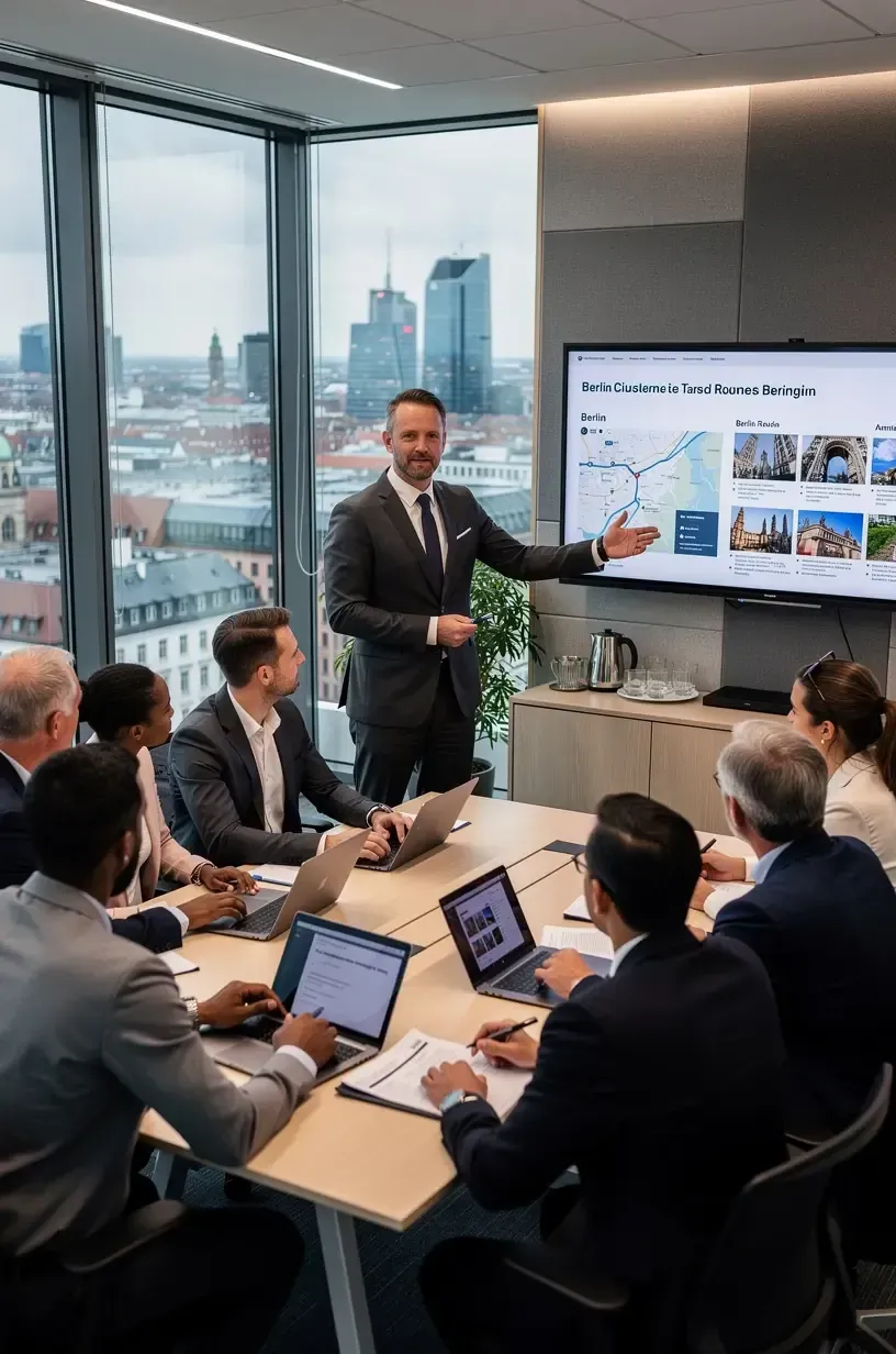 Kundin erhält detaillierte Reisetipps und Informationen zu Sehenswürdigkeiten vor Ort.